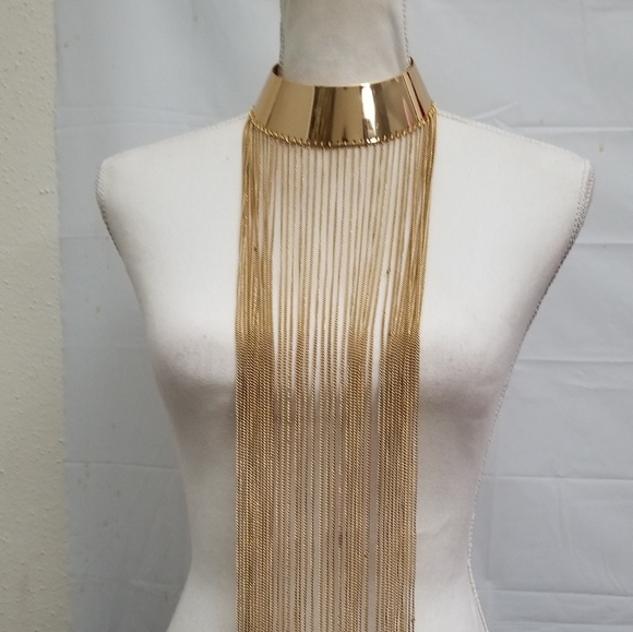 Natasha Accessories Gold-Tone Statement Necklace - Picture 2 of 8